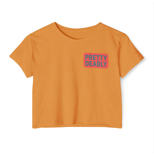 Pretty Deadly Crop Top — Women's Festival Graphic Tee