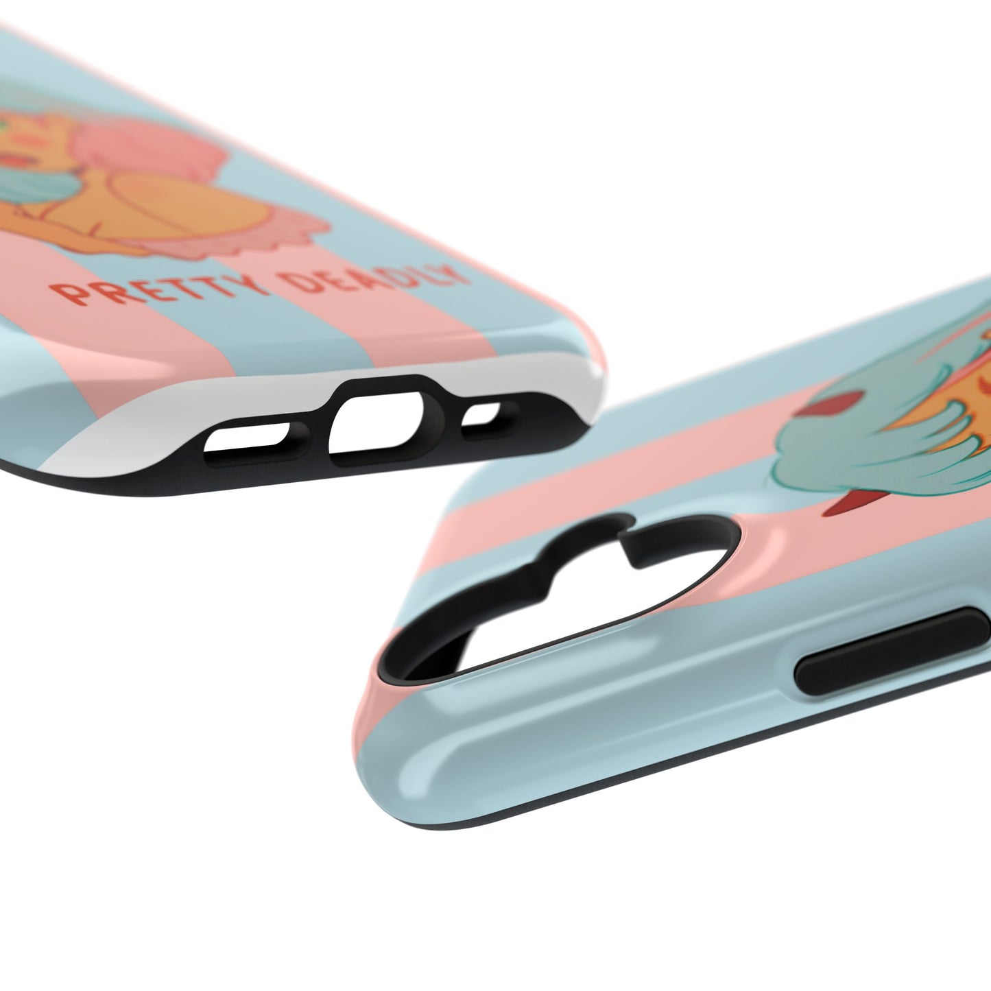Pretty Deadly Devil Girl Phone Case — Impact-Resistant Cute Pastel iPhone Cover