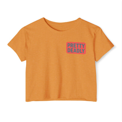 Pretty Deadly Crop Top — Women's Festival Graphic Tee