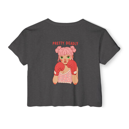 Pretty Deadly Crop Top — Women's Festival Graphic Tee
