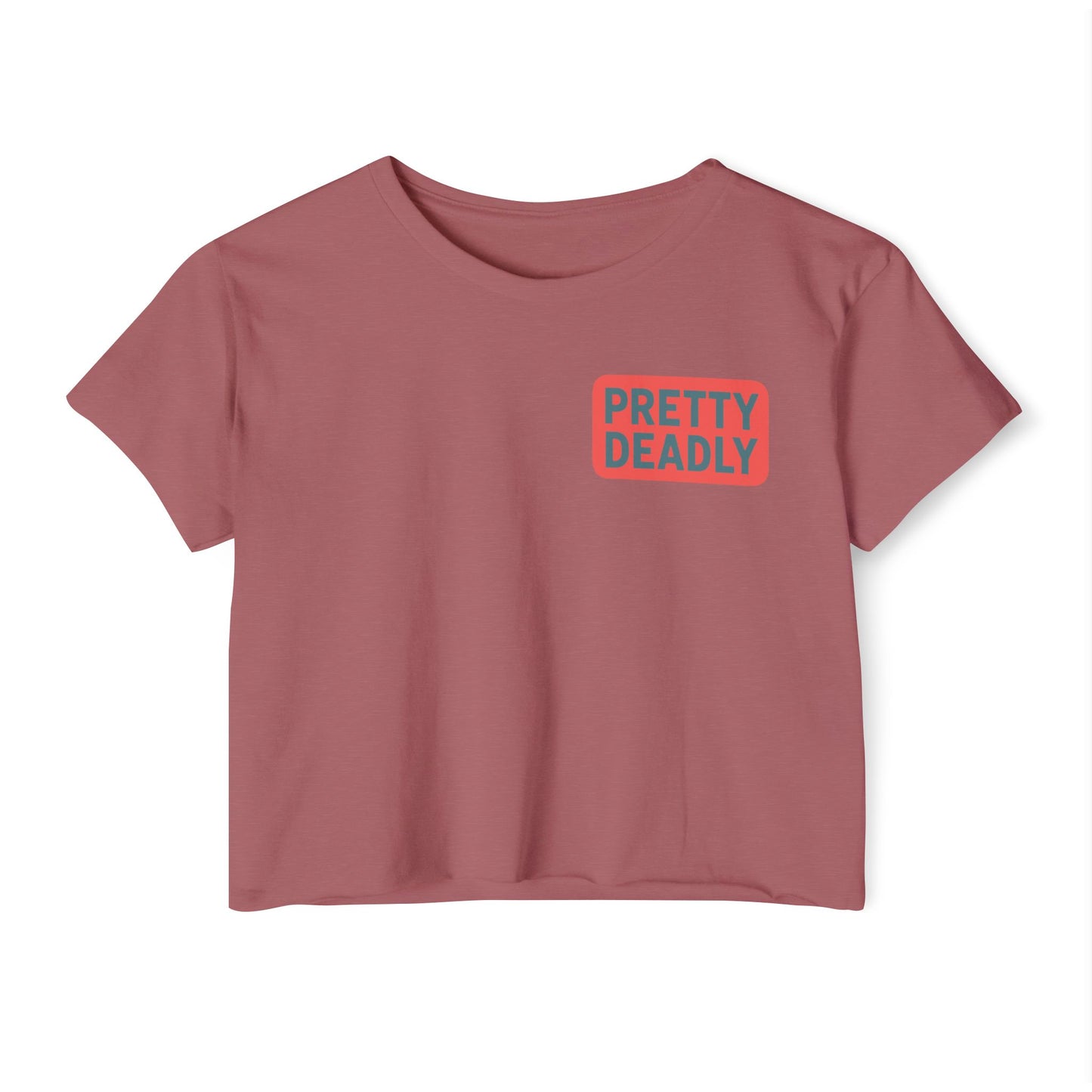 Pretty Deadly Crop Top — Women's Festival Graphic Tee