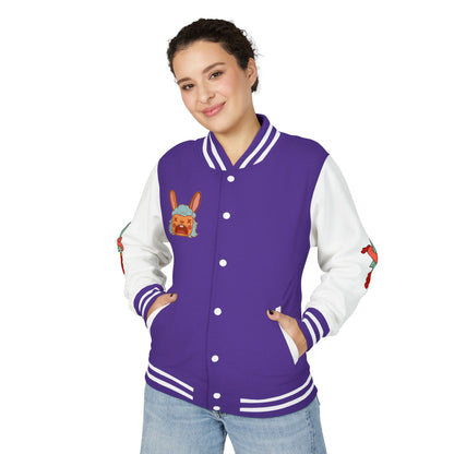 Pretty Deadly Demon Girl Letterman Jacket — Retro Anime Varsity Jacket