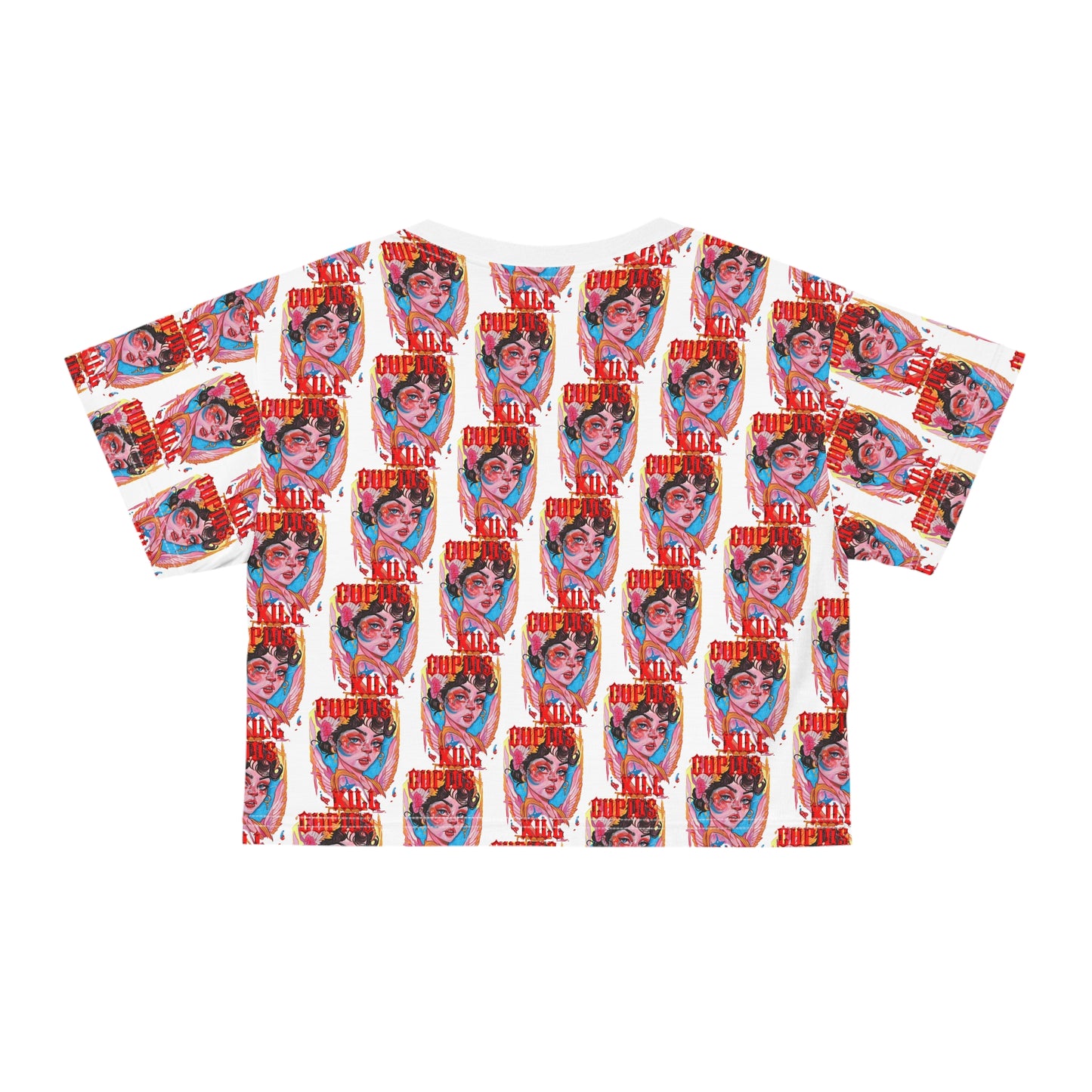 Cupid’s Kill Pop Art Crop Tee — 'Cupid's Kiss' Crop Top