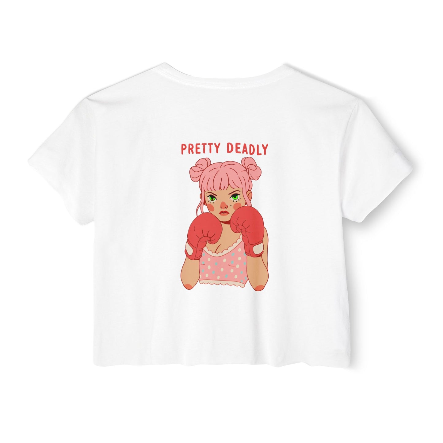 Pretty Deadly Crop Top — Women's Festival Graphic Tee