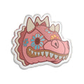 Dragon Mask Sticker — Cute Floral Day of the Dead Style Decorative Vinyl Sticker