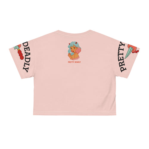 Copy of Pretty Deadly Bunny Crop Tee — Cute Kawaii Bunny Graphic Crop Top