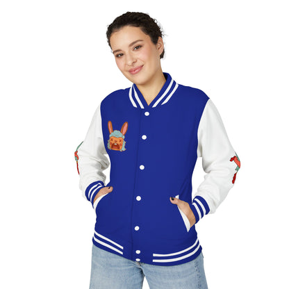 Pretty Deadly Demon Girl Letterman Jacket — Retro Anime Varsity Jacket