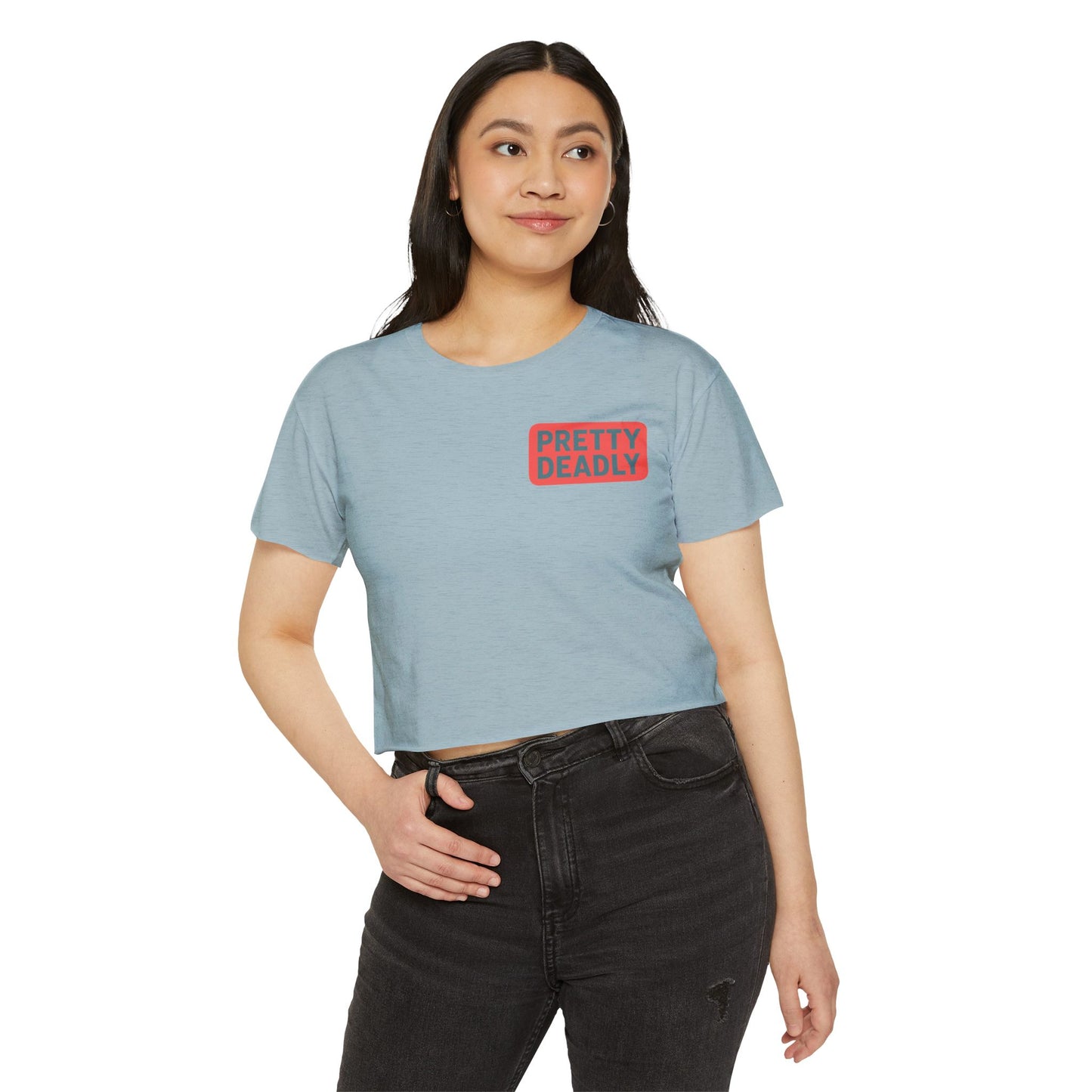 Pretty Deadly Crop Top — Women's Festival Graphic Tee