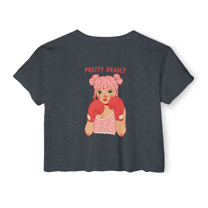 Pretty Deadly Crop Top — Women's Festival Graphic Tee