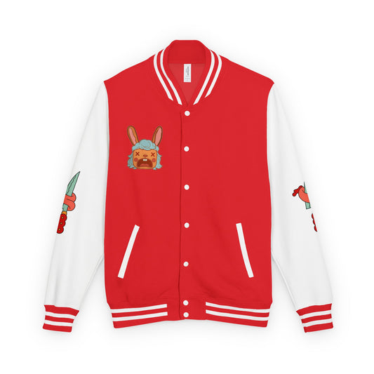 Pretty Deadly Demon Girl Letterman Jacket — Retro Anime Varsity Jacket