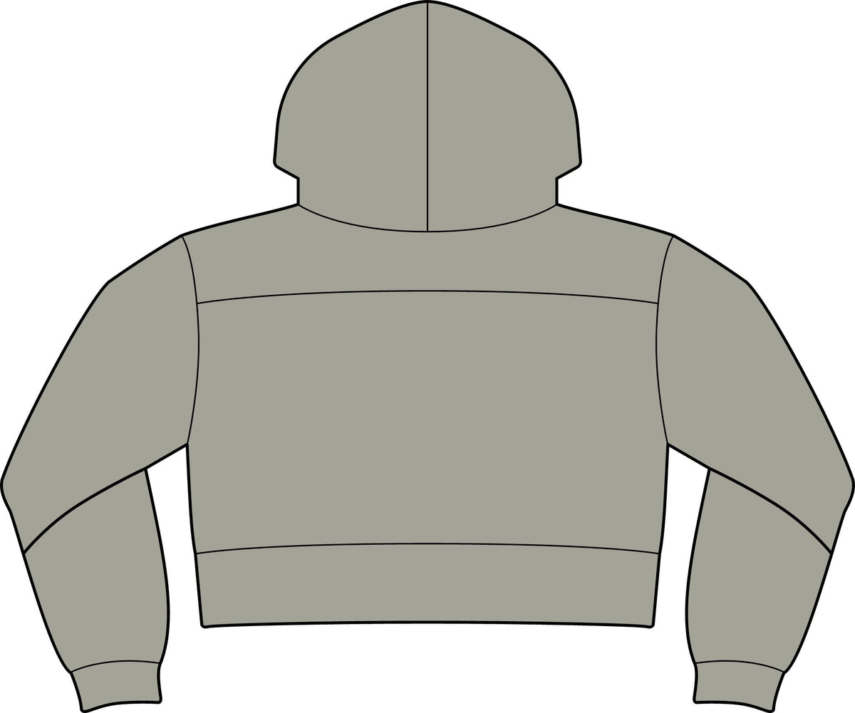 Cropped Hoodie — "Pretty Deadly" boxing Graphic