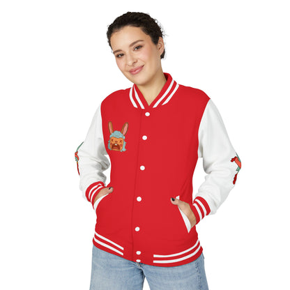 Pretty Deadly Demon Girl Letterman Jacket — Retro Anime Varsity Jacket