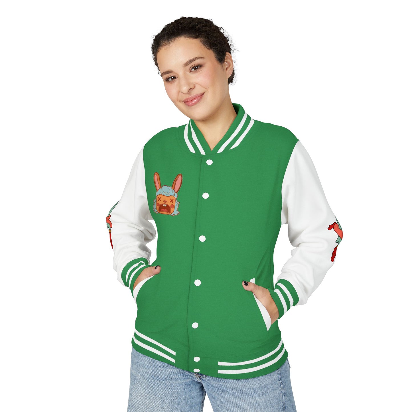 Pretty Deadly Demon Girl Letterman Jacket — Retro Anime Varsity Jacket