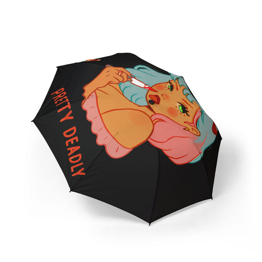Foldable Umbrella — Pretty Deadly Anime Girl Design
