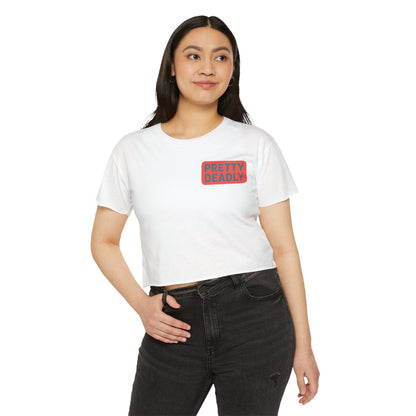Pretty Deadly Crop Top — Women's Festival Graphic Tee