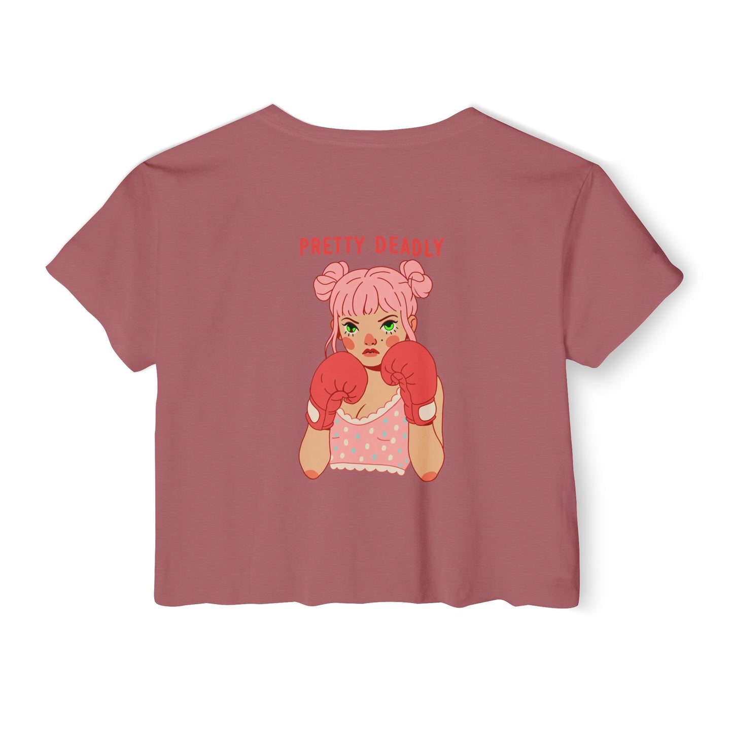 Pretty Deadly Crop Top — Women's Festival Graphic Tee