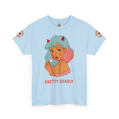 Pretty Deadly Devil Girl T‑Shirt — Retro Kawaii Graphic Tee