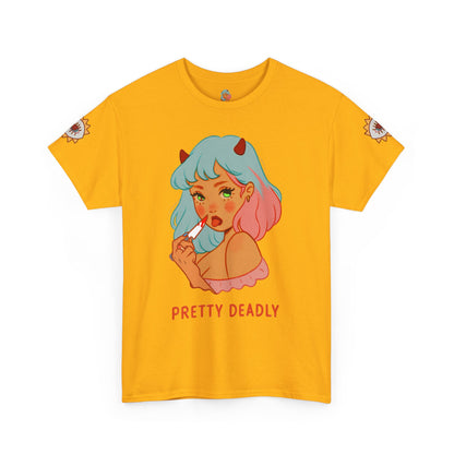 Pretty Deadly Devil Girl T‑Shirt — Retro Kawaii Graphic Tee