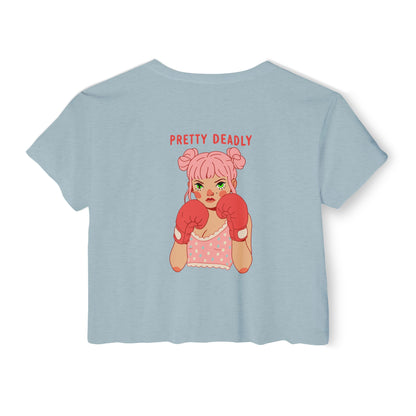 Pretty Deadly Crop Top — Women's Festival Graphic Tee
