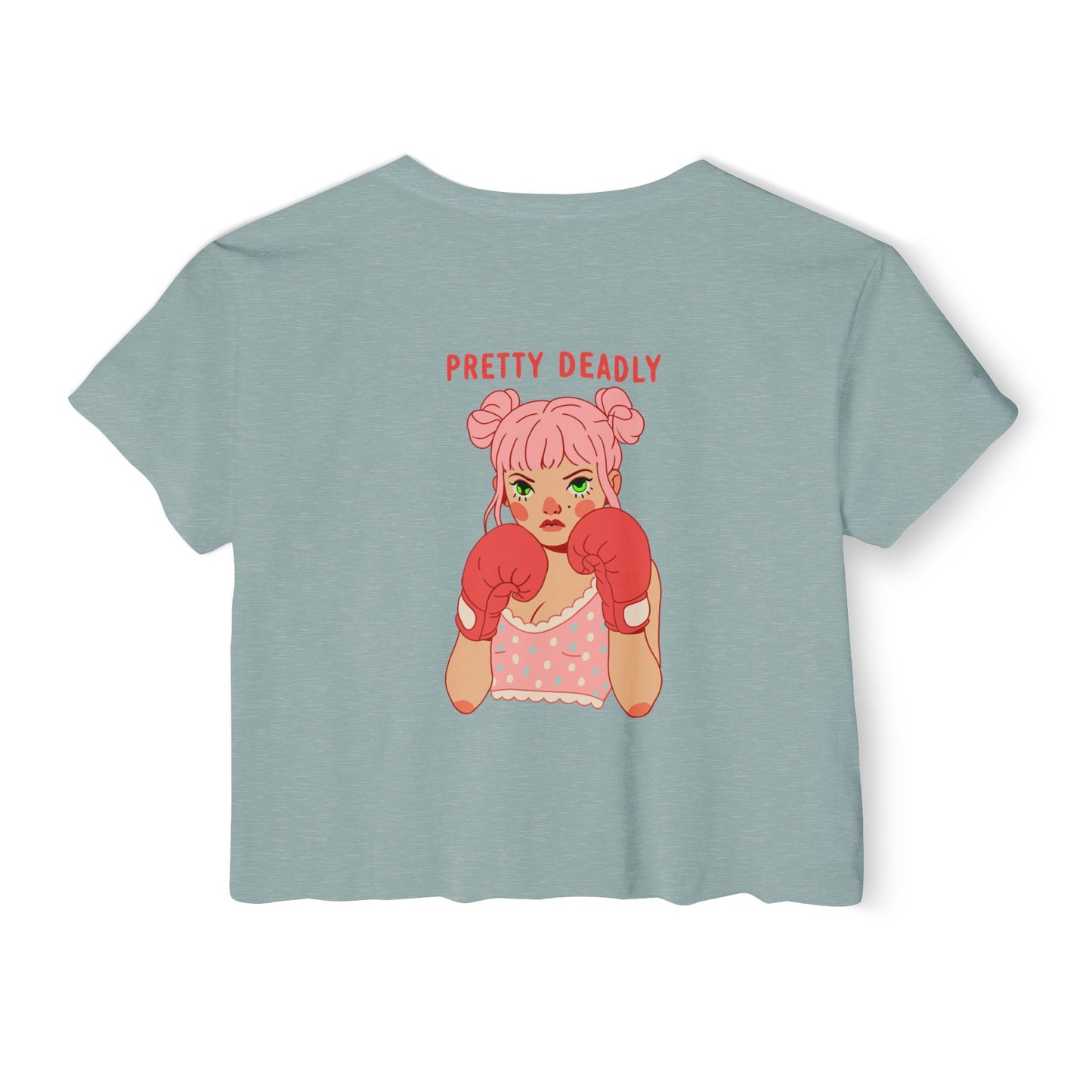 Pretty Deadly Crop Top — Women's Festival Graphic Tee