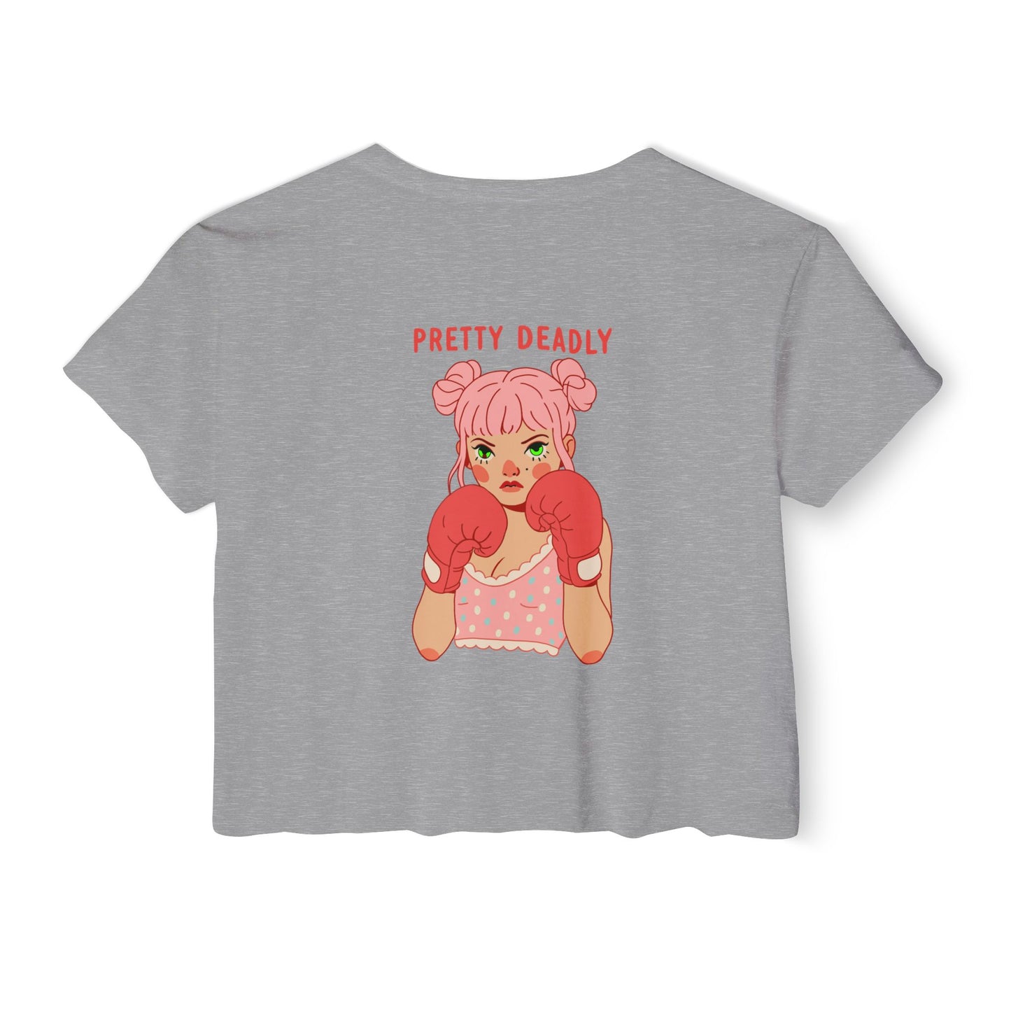 Pretty Deadly Crop Top — Women's Festival Graphic Tee
