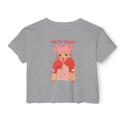 Pretty Deadly Crop Top — Women's Festival Graphic Tee