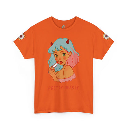 Pretty Deadly Devil Girl T‑Shirt — Retro Kawaii Graphic Tee