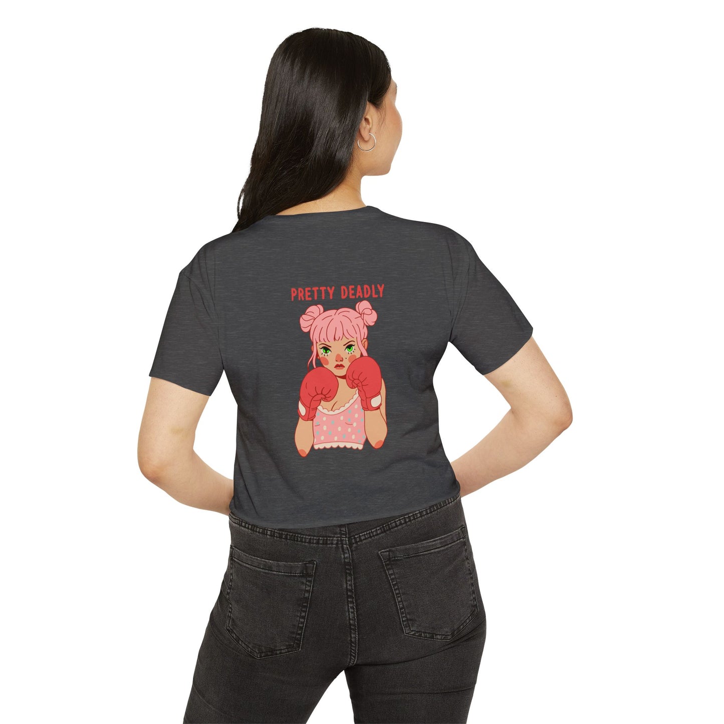Pretty Deadly Crop Top — Women's Festival Graphic Tee