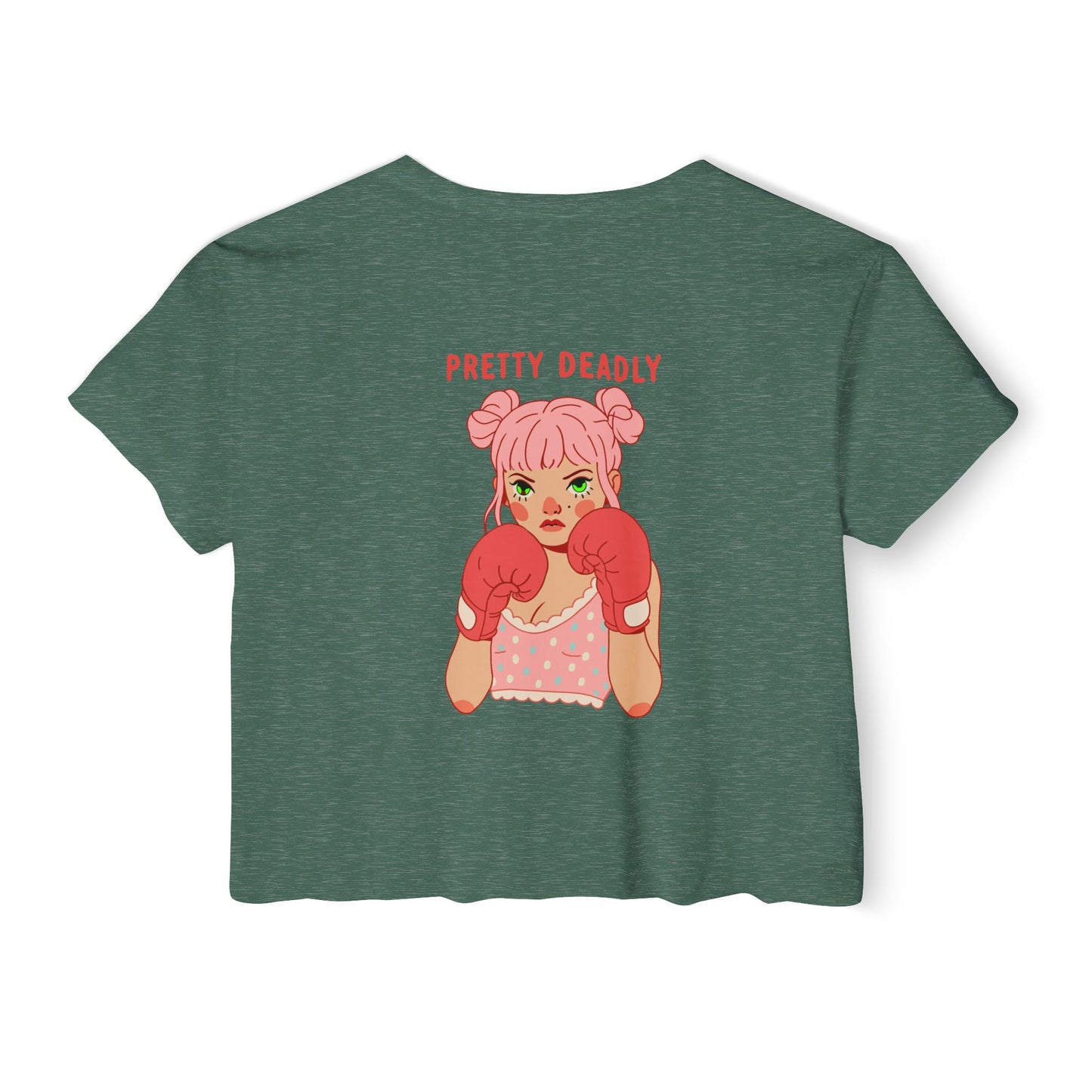 Pretty Deadly Crop Top — Women's Festival Graphic Tee