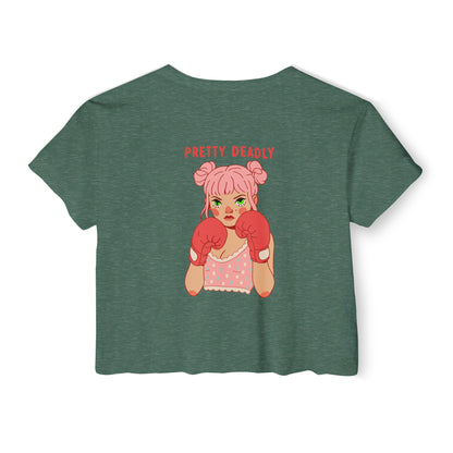Pretty Deadly Crop Top — Women's Festival Graphic Tee