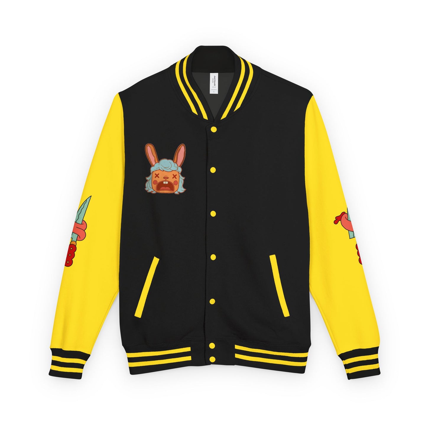 Pretty Deadly Demon Girl Letterman Jacket — Retro Anime Varsity Jacket