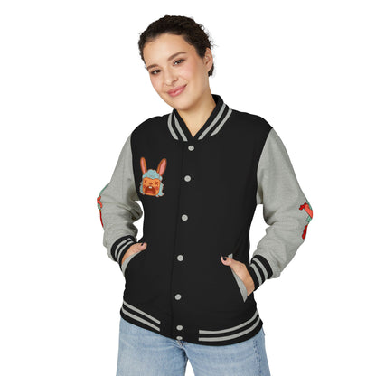 Pretty Deadly Demon Girl Letterman Jacket — Retro Anime Varsity Jacket