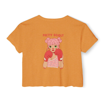 Pretty Deadly Crop Top — Women's Festival Graphic Tee