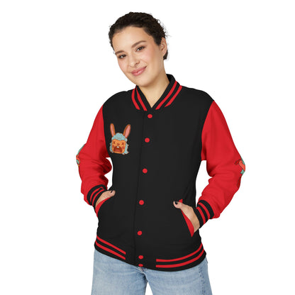 Pretty Deadly Demon Girl Letterman Jacket — Retro Anime Varsity Jacket