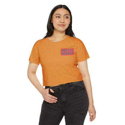 Pretty Deadly Crop Top — Women's Festival Graphic Tee