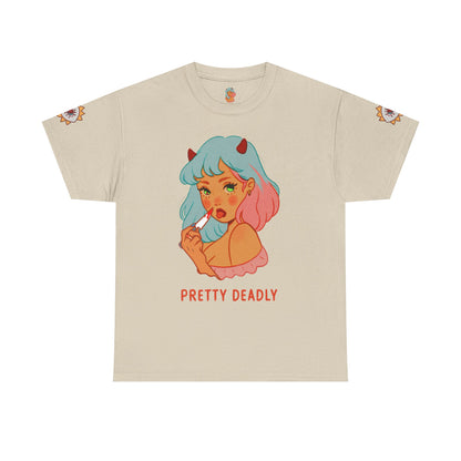 Pretty Deadly Devil Girl T‑Shirt — Retro Kawaii Graphic Tee