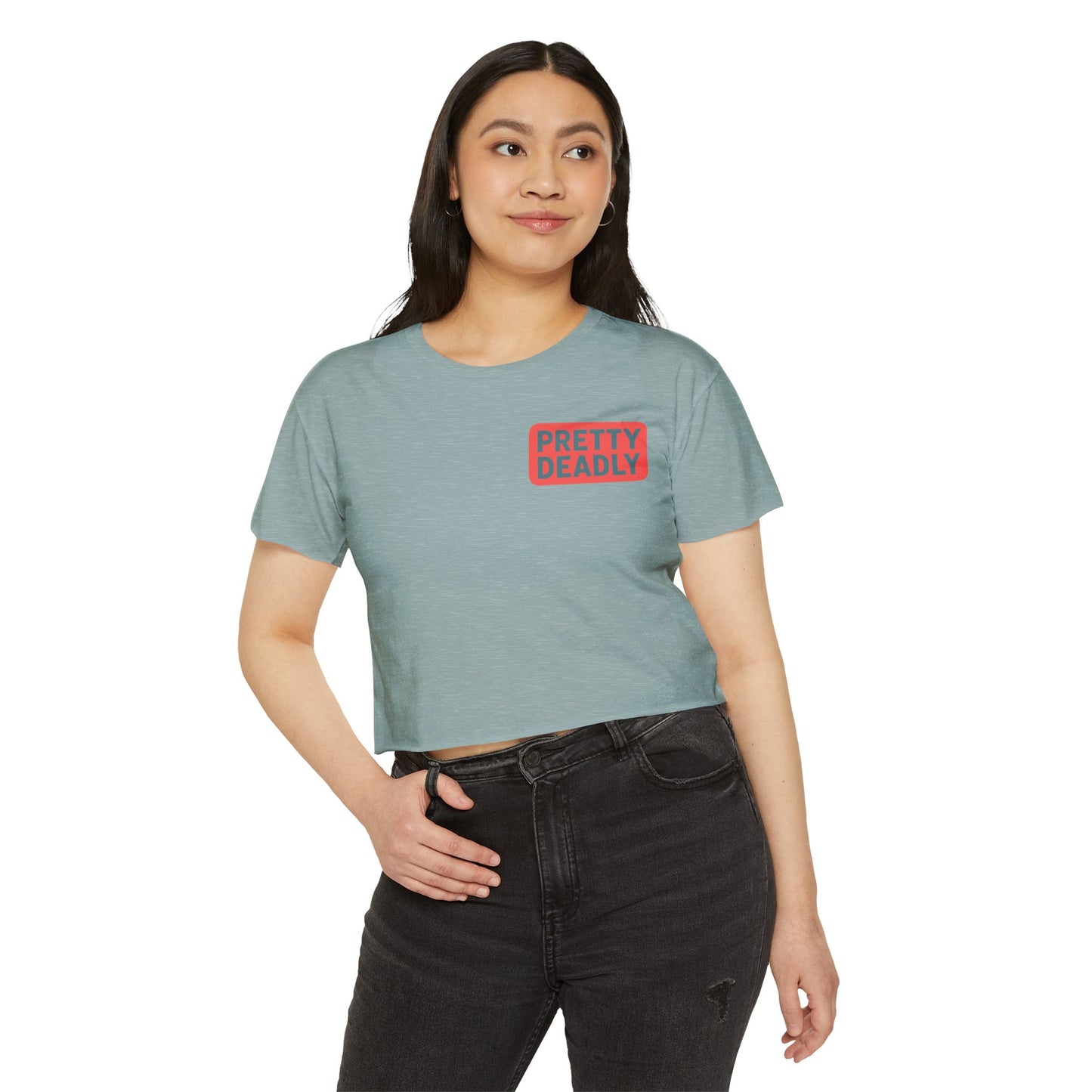 Pretty Deadly Crop Top — Women's Festival Graphic Tee