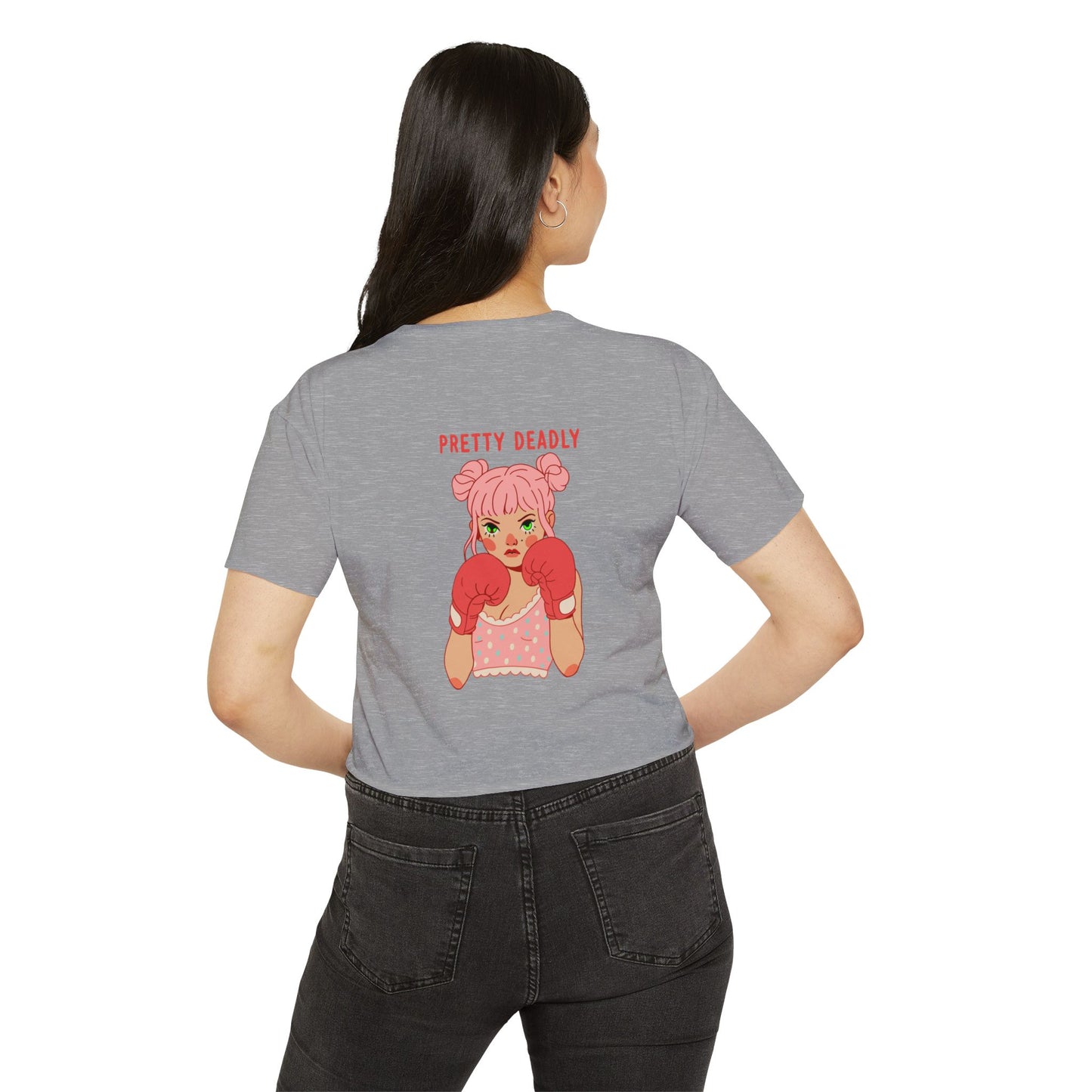 Pretty Deadly Crop Top — Women's Festival Graphic Tee