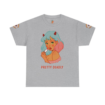 Pretty Deadly Devil Girl T‑Shirt — Retro Kawaii Graphic Tee