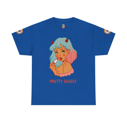 Pretty Deadly Devil Girl T‑Shirt — Retro Kawaii Graphic Tee