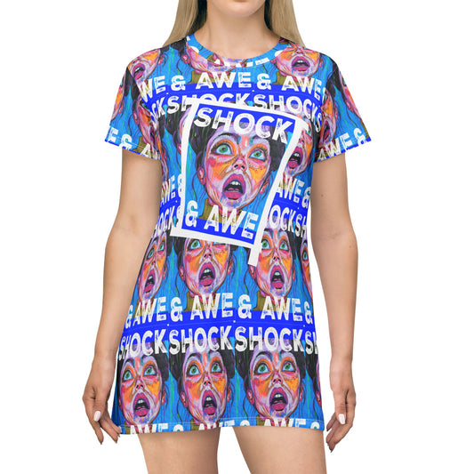 SHOCK & AWE T-Shirt Dress (AOP)