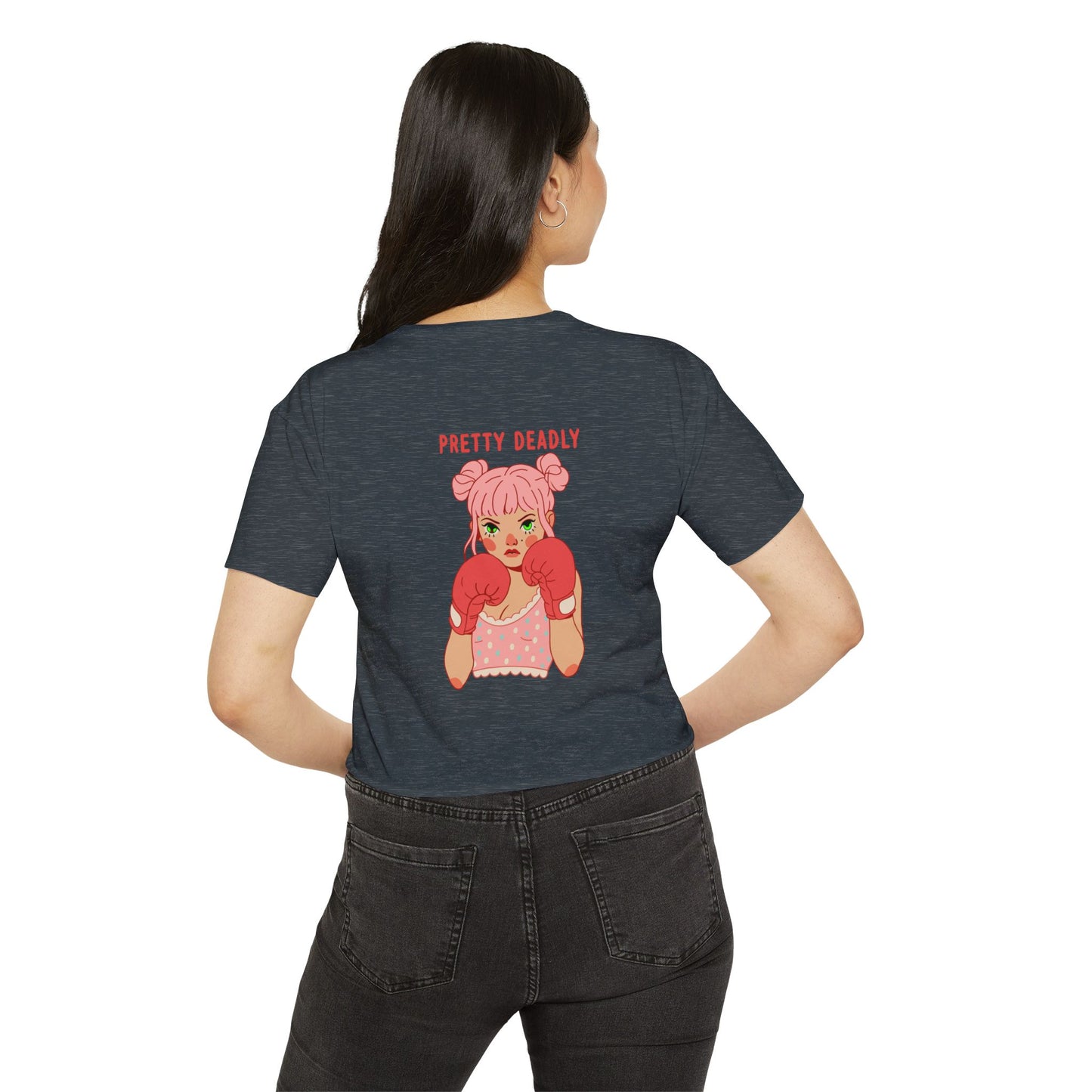 Pretty Deadly Crop Top — Women's Festival Graphic Tee