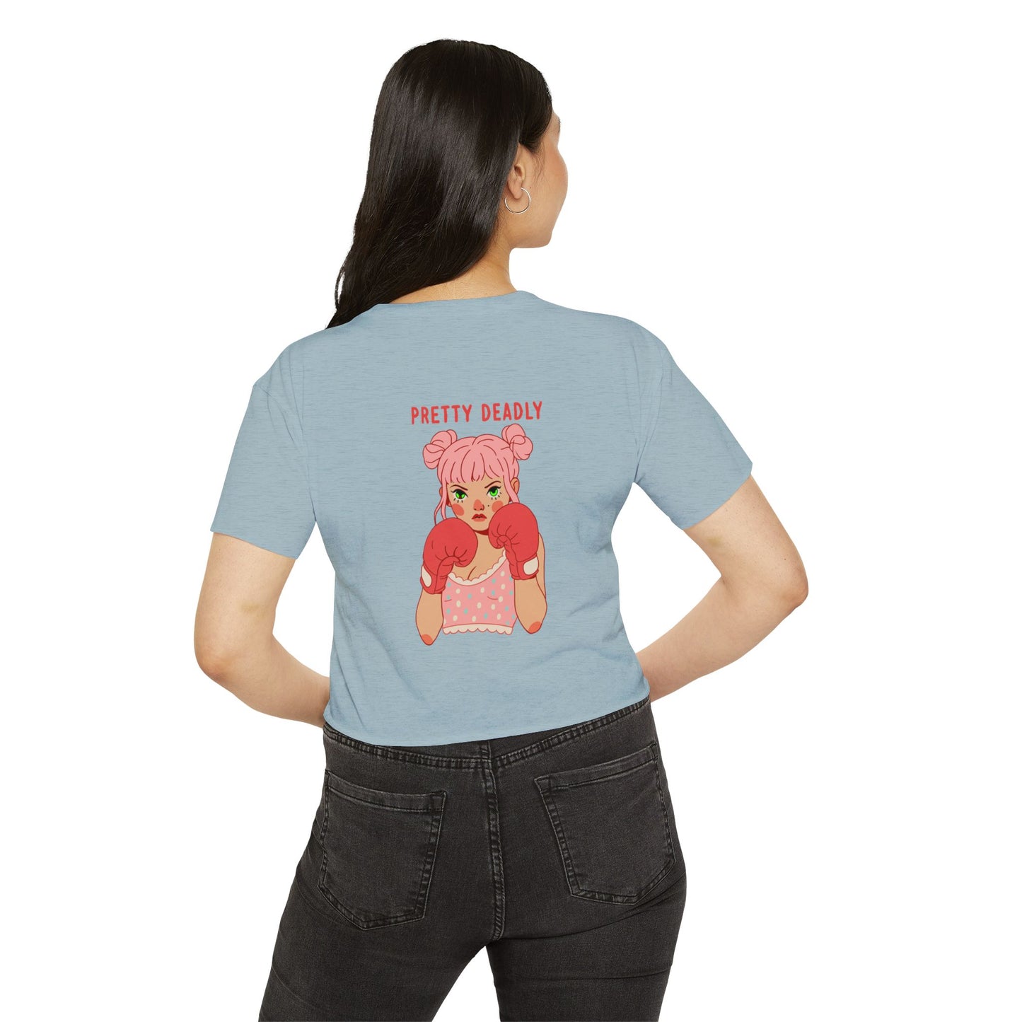 Pretty Deadly Crop Top — Women's Festival Graphic Tee
