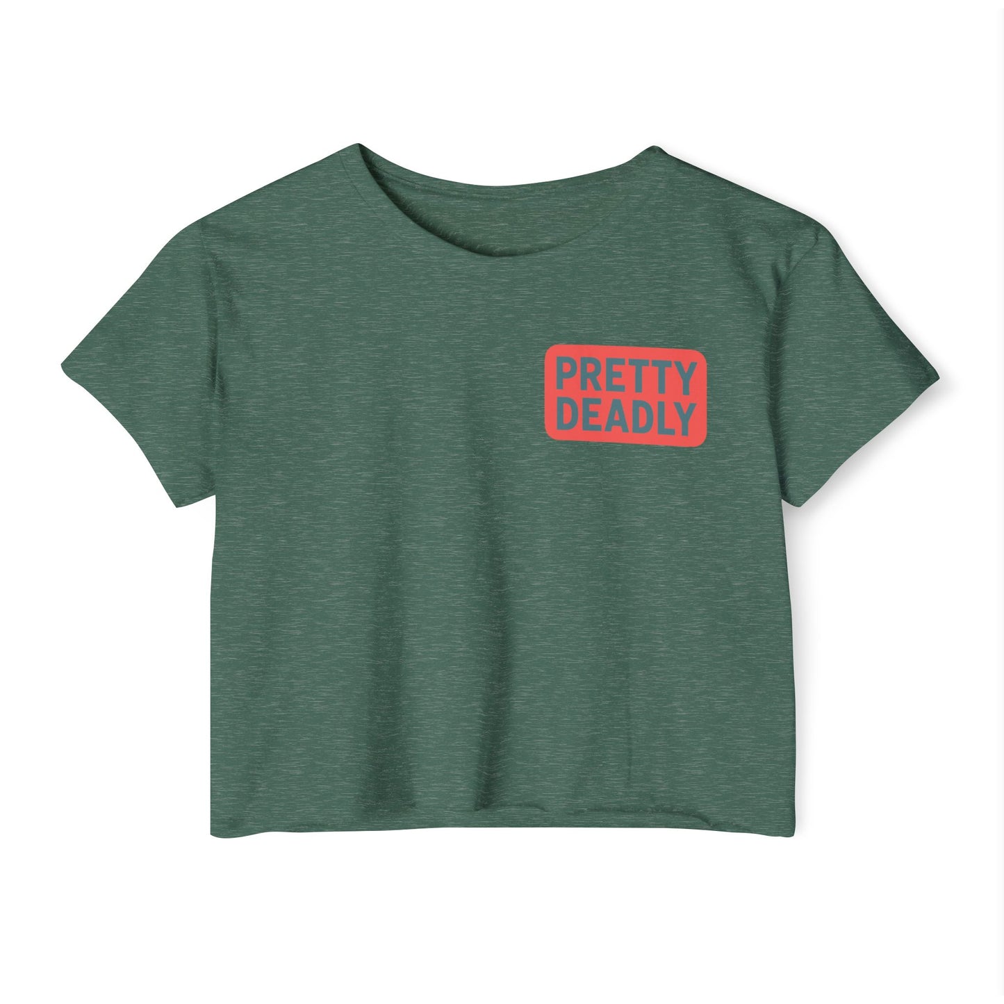 Pretty Deadly Crop Top — Women's Festival Graphic Tee
